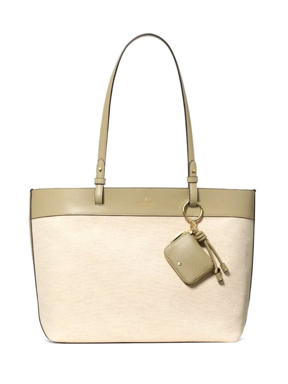 New Kate Spade Tessa Tote Bag With Charm Elm Multi